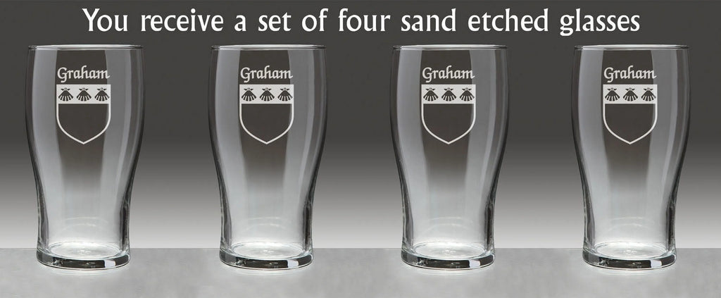 Irish Coat of Arms Tavern Glasses Set of 4 C18175