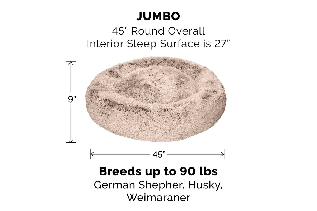 Large Mist Gray Donut Dog Bed S2398