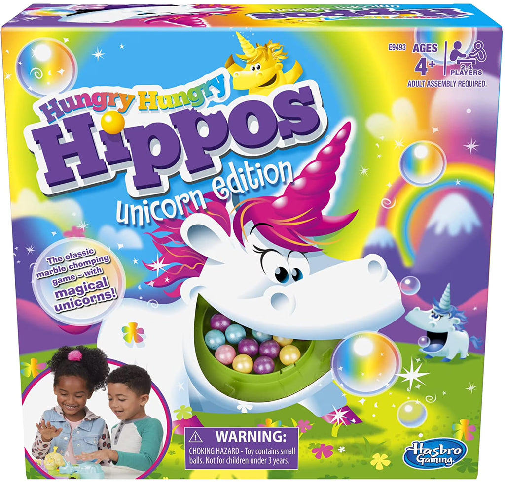 Hungry Hungry Hippos Unicorn Edition Board Game H6835