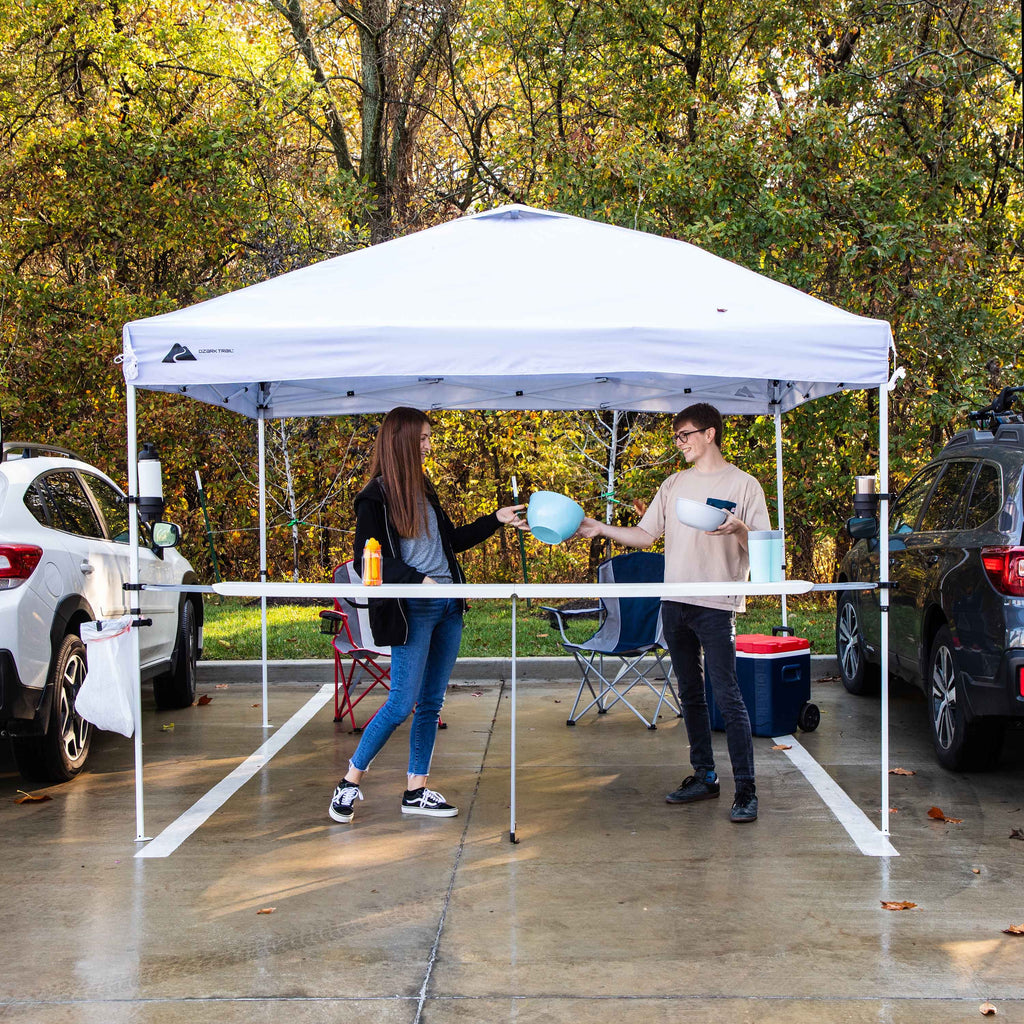 White 10 ft x 10 ft Instant Canopy T967