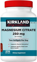 Magnesium Citrate 250mg 270 Softgels K99774