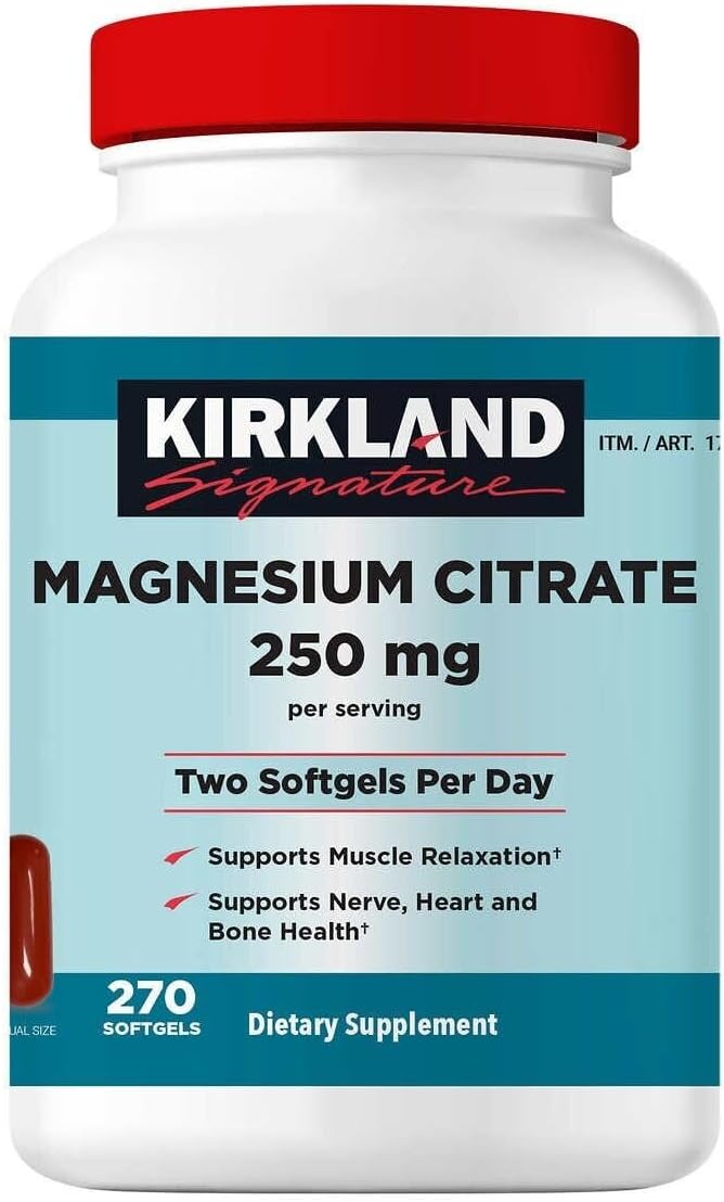 Magnesium Citrate 250mg 270 Softgels K99774