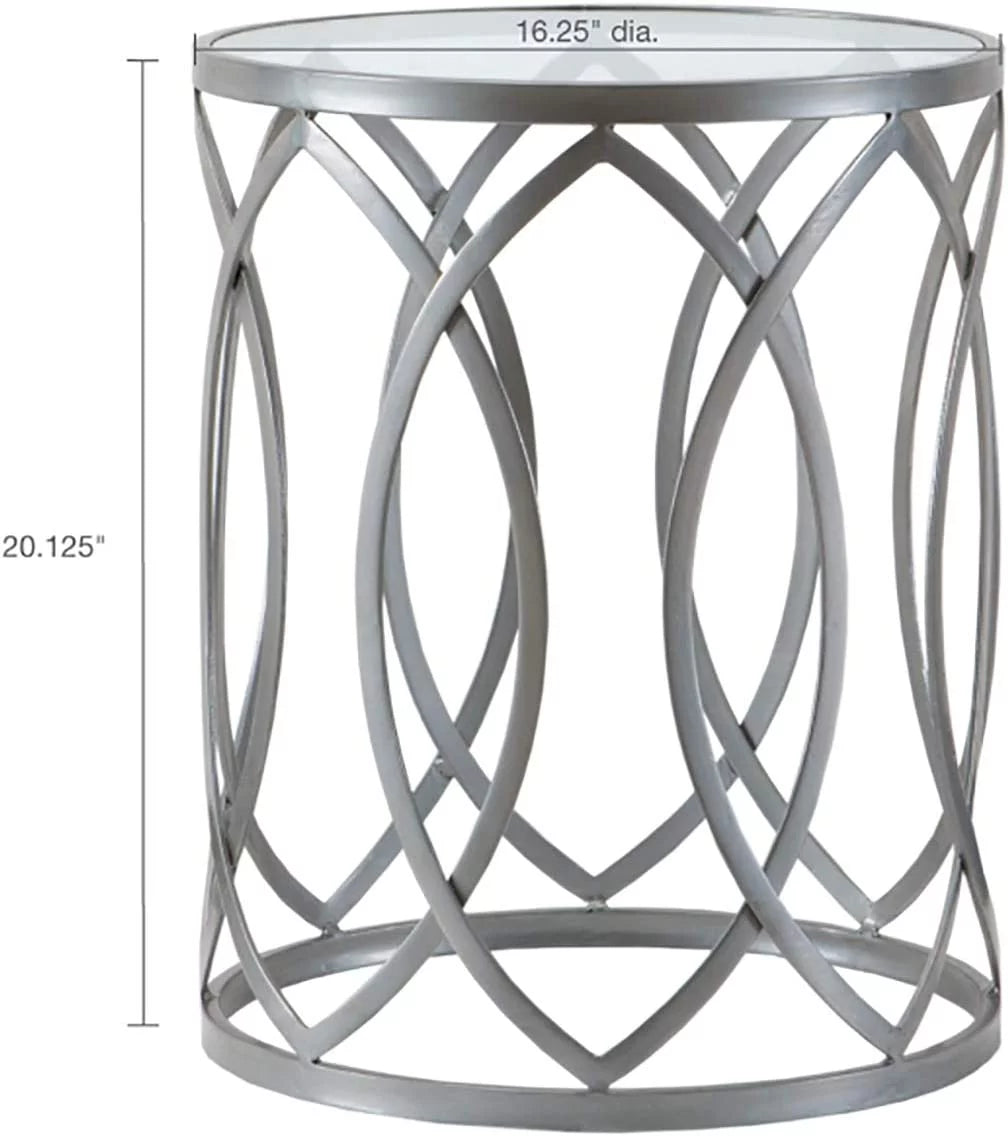 Glass Top Round Accent Table L74173
