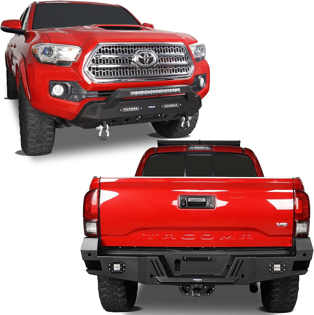 Tacoma Rear Bumper w/Sensor Holes + Front Bumper Kit C975676