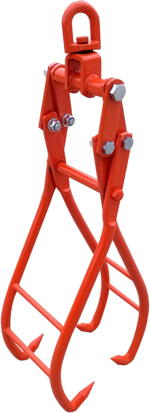 28" 4 Claw Heavy Duty Solid Steel Log Lifting Tongs D884