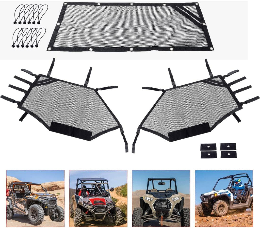 Pack of 2 Roll Cage Mesh Window Nets for Polaris RZR PRO XP/4 K970