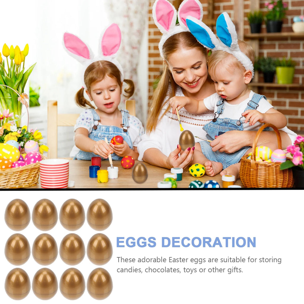 12 Pcs Filled Plastic Easter Eggs Q801
