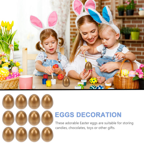 12 Pcs Filled Plastic Easter Eggs Q801