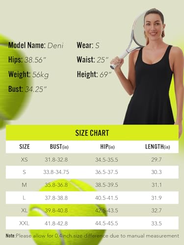 Womens Tennis Dress with Built in Shorts and Bra U59255