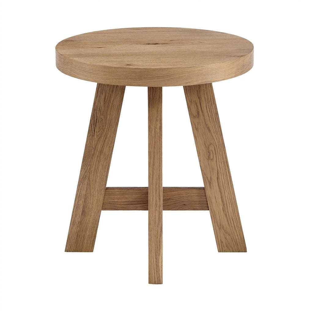 Round Wood End Side Table A2528