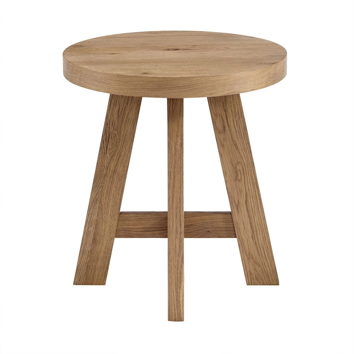 Round Wood End Side Table A2528