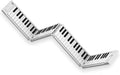 White Portable 88 Key Digital Piano Keyboard with Rechargeable Battery O603