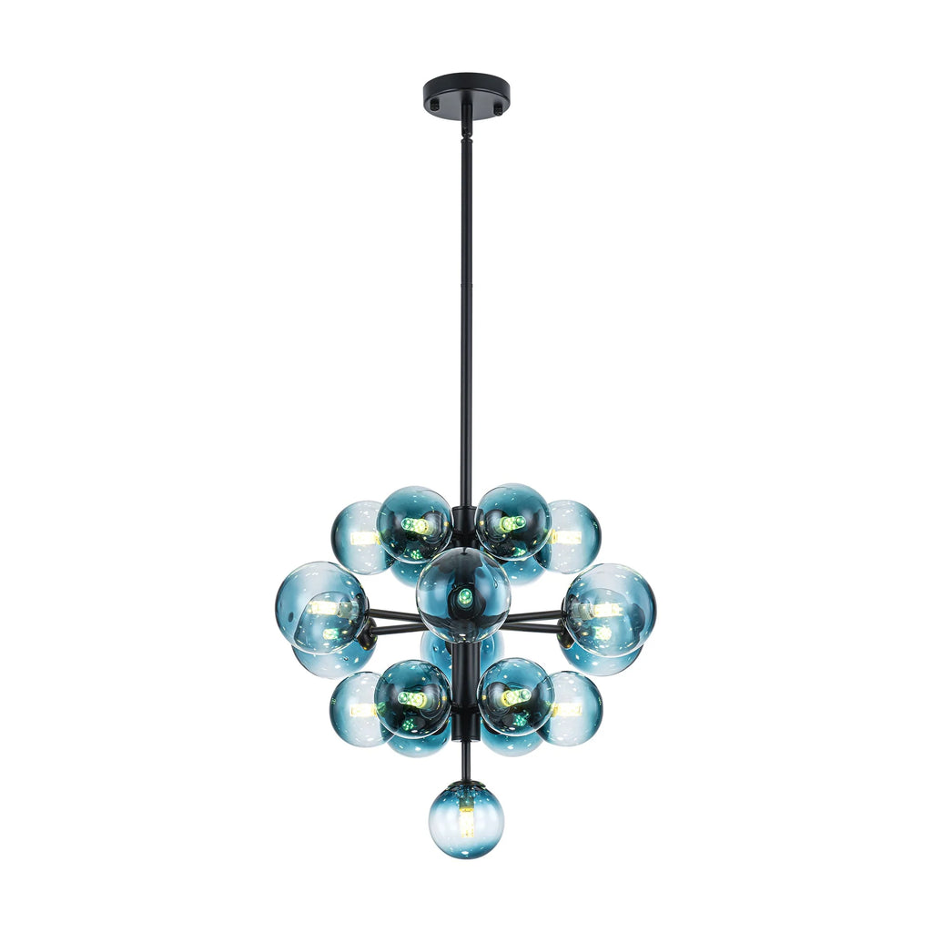 Dimmable Tiered Glass Globes Chandelier V69119