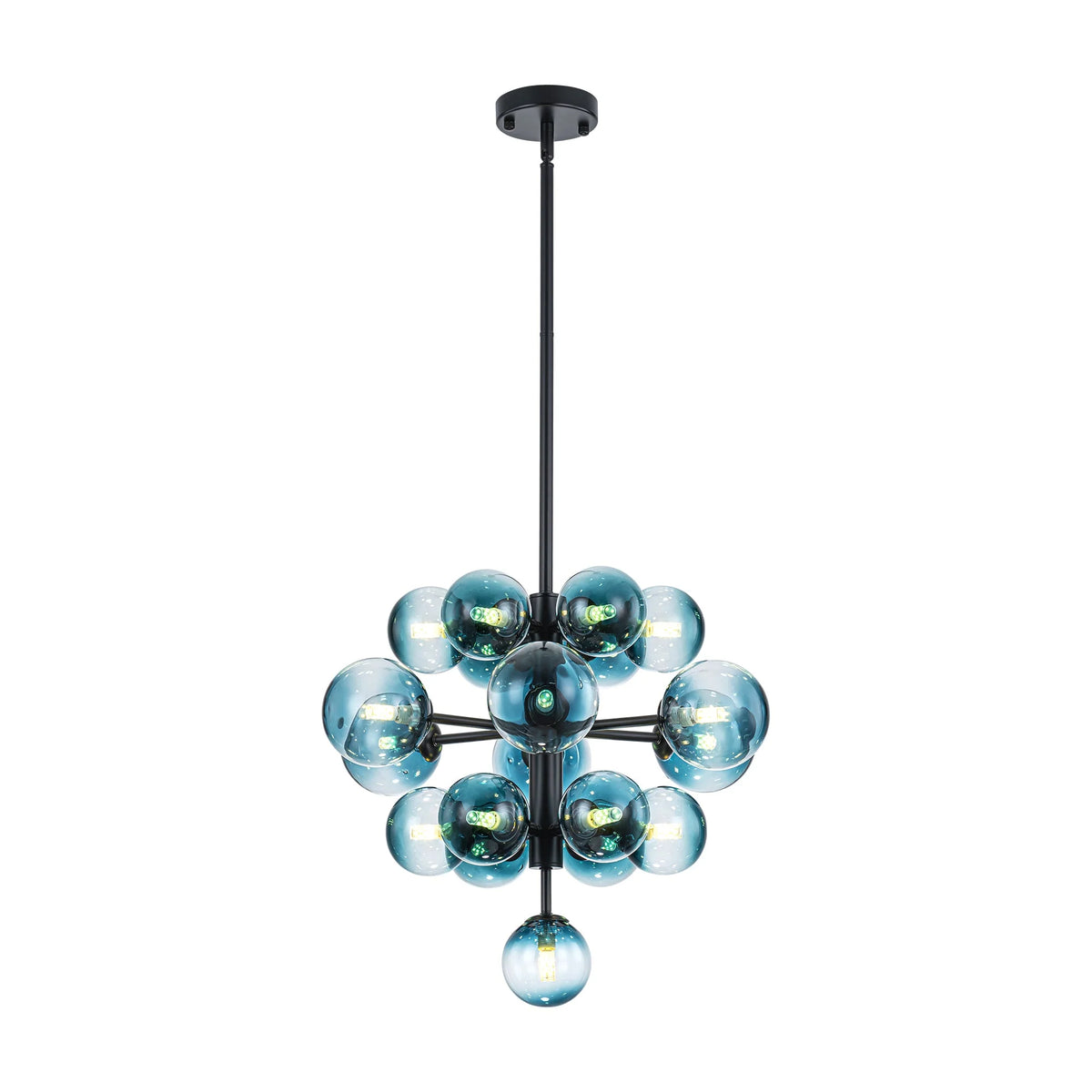 Dimmable Tiered Glass Globes Chandelier V69119