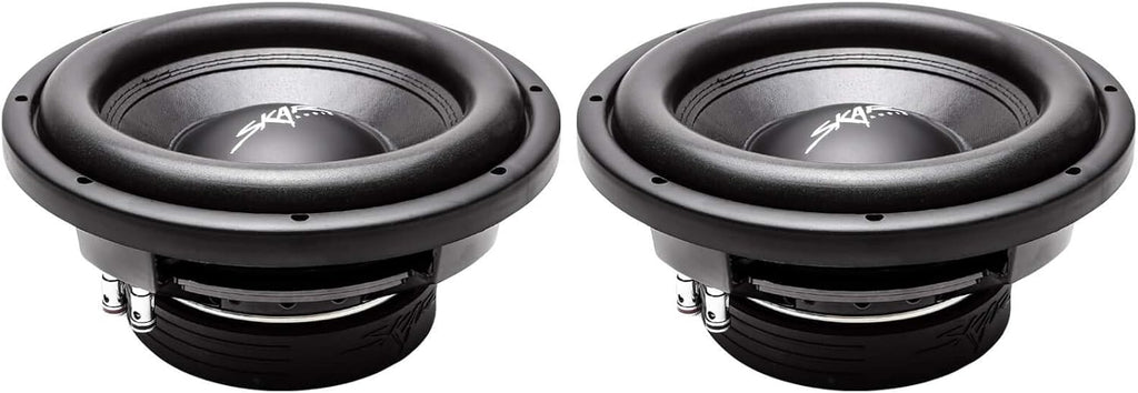 10" 800W Max Power Dual 2 Ohm Shallow Mount Subwoofers, Pair of 2 Q34389