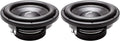10" 800W Max Power Dual 2 Ohm Shallow Mount Subwoofers, Pair of 2 Q34389