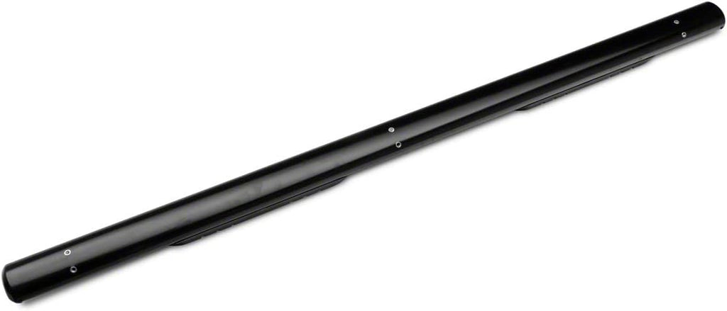 Black 4-Inch Oval Straight End Side Step Bars W78365