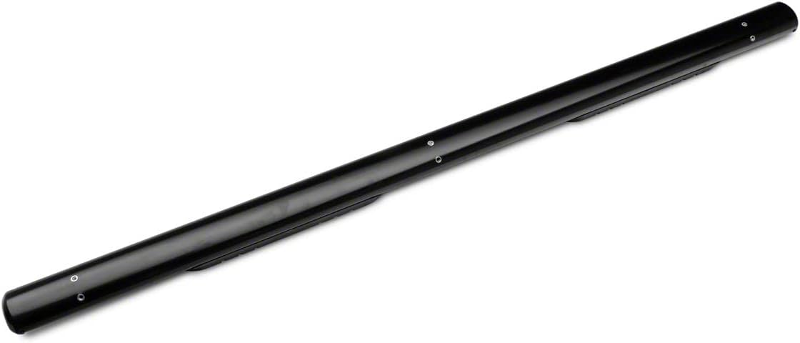 Black 4-Inch Oval Straight End Side Step Bars W78365