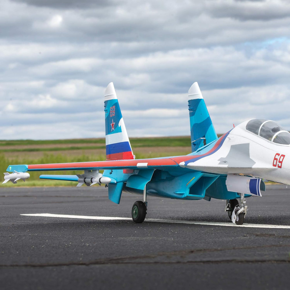 RC Airplane SU-30 Twin 70mm EDF BNF Basic 1100mm X2462
