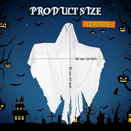 12 Pcs Halloween Hanging Ghost Decoration 27.5 Inch V788563
