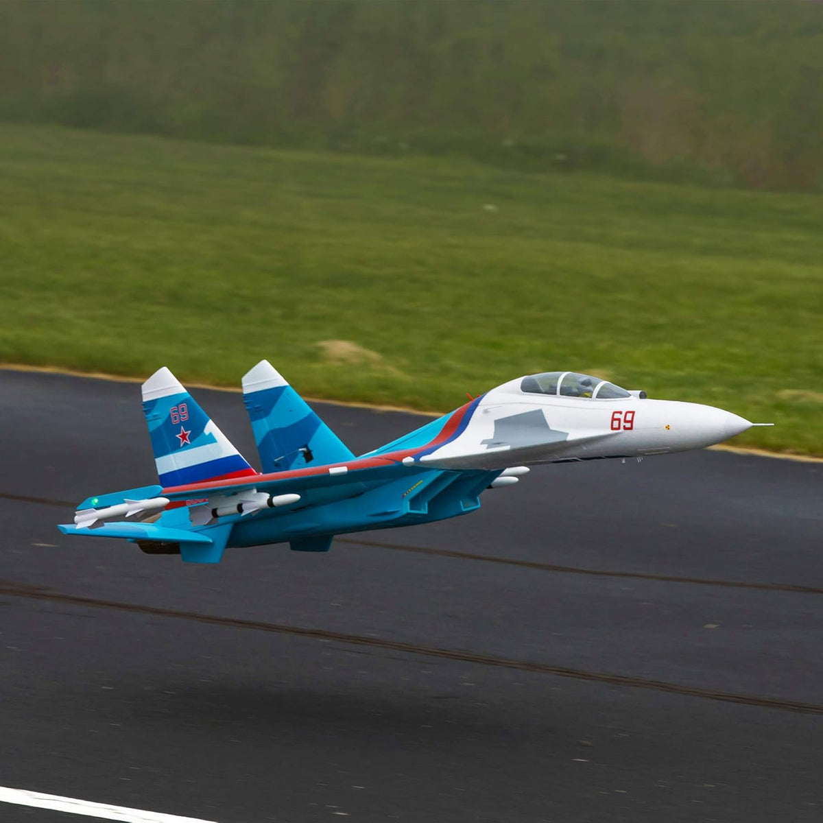 RC Airplane SU-30 Twin 70mm EDF BNF Basic 1100mm X2462