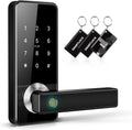 Black Fingerprint Digital Door Lock with Handle W444473