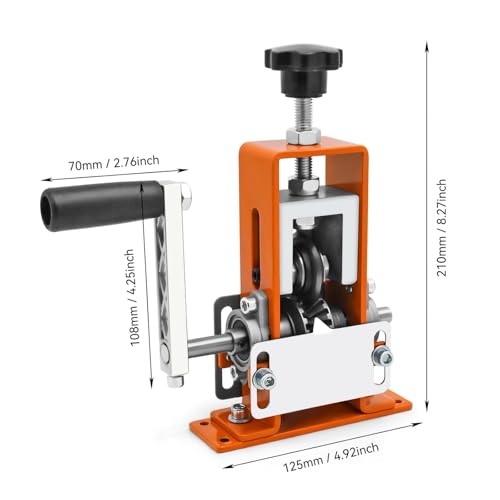 Manual Wire Stripping Machine, 0.06-1 inches, Hand Crank Wire Stripper Tool S261621
