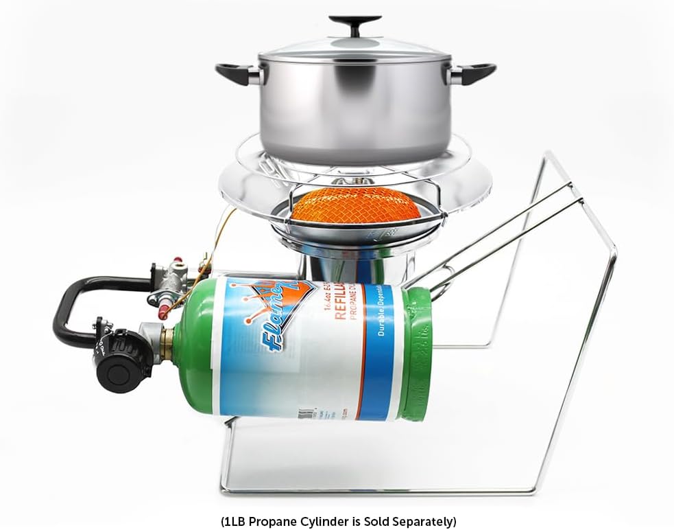 Portable Propane Heater Cooker 15,000 BTU Silver K57887