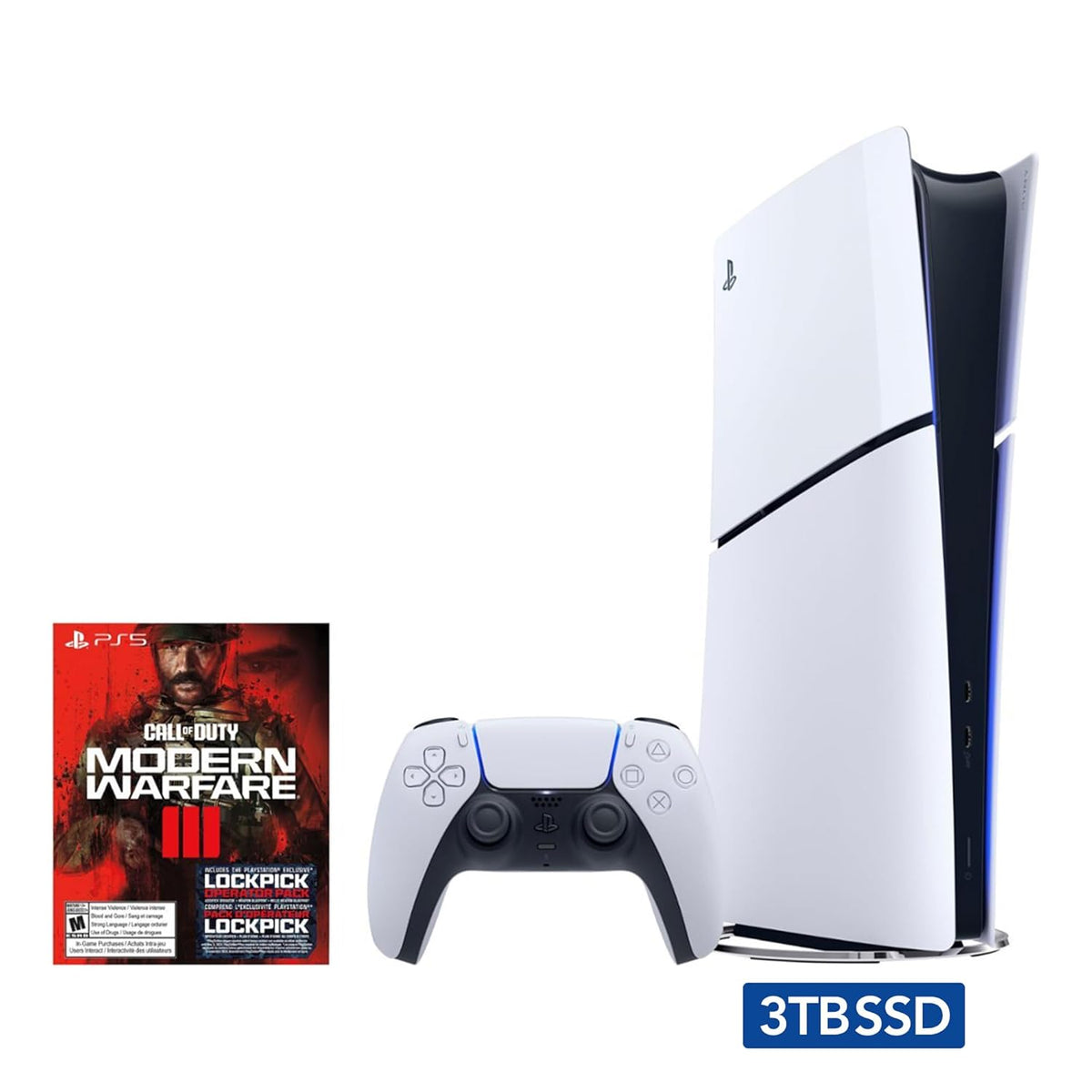 White 3TB PS5 Gaming Console M199