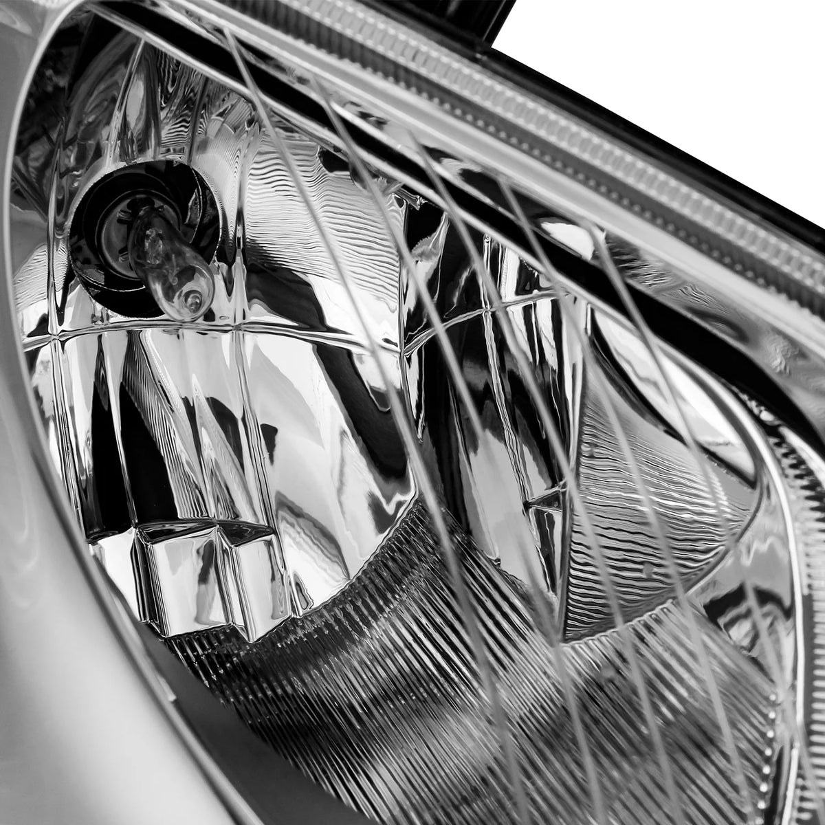 Chrome Projector Headlight Passenger Right D79355
