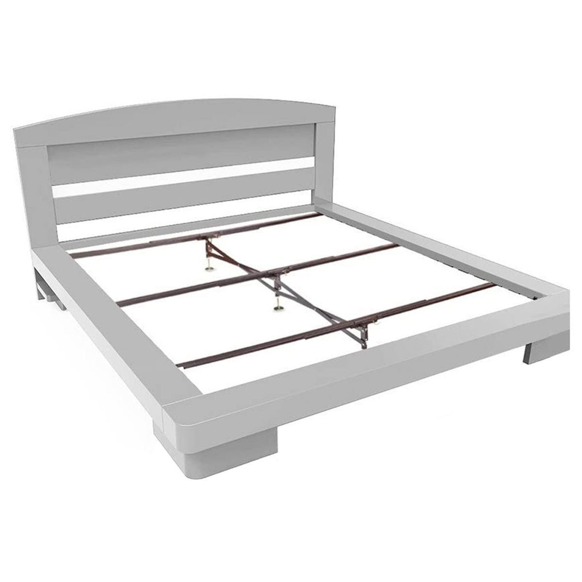 Black California King Steel Slat Bed Frame N378091