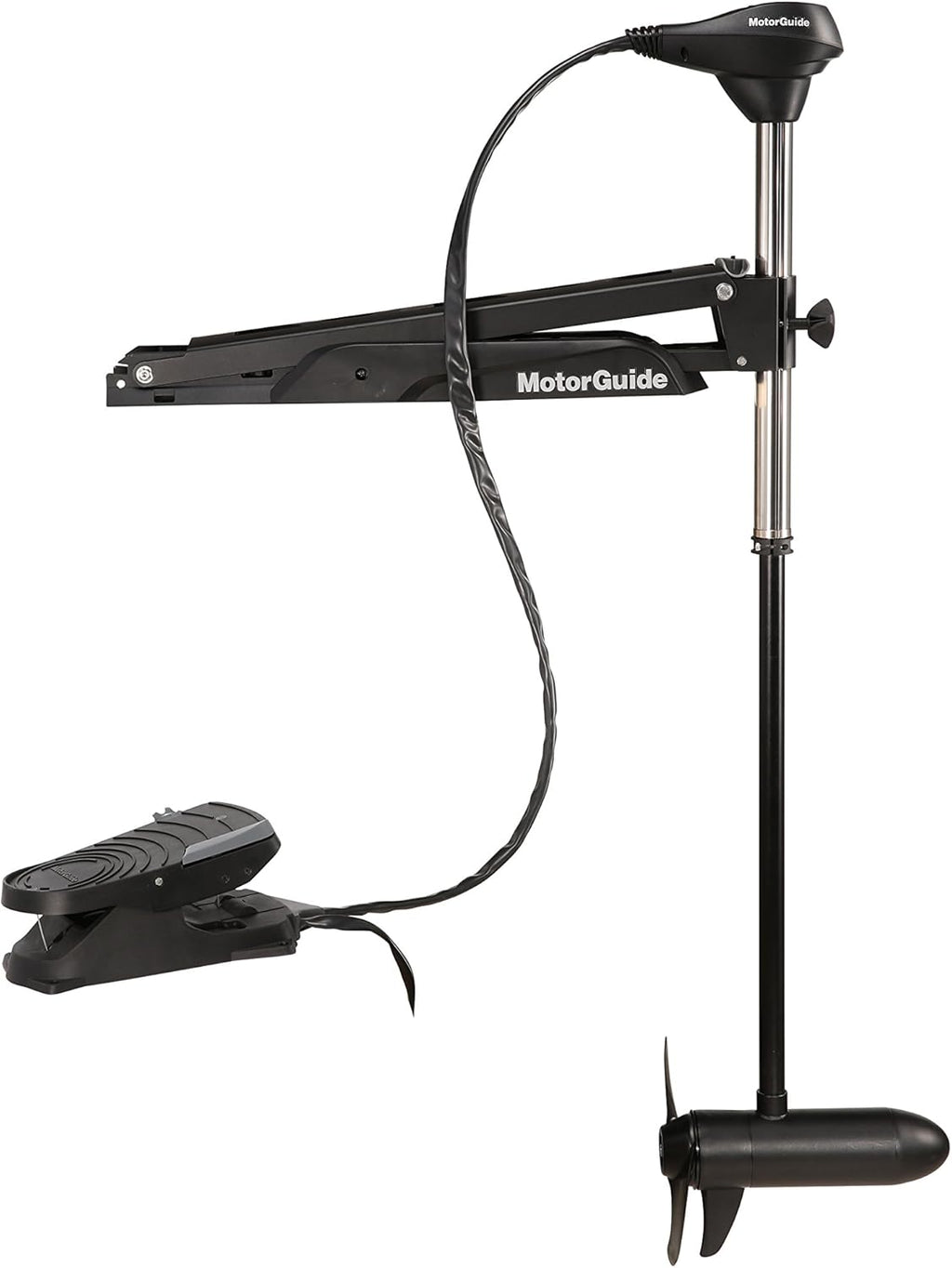 45-Inch Shaft 55-Pound Peak Thrust Cable Steer Foot-Control Trolling Motor I74398