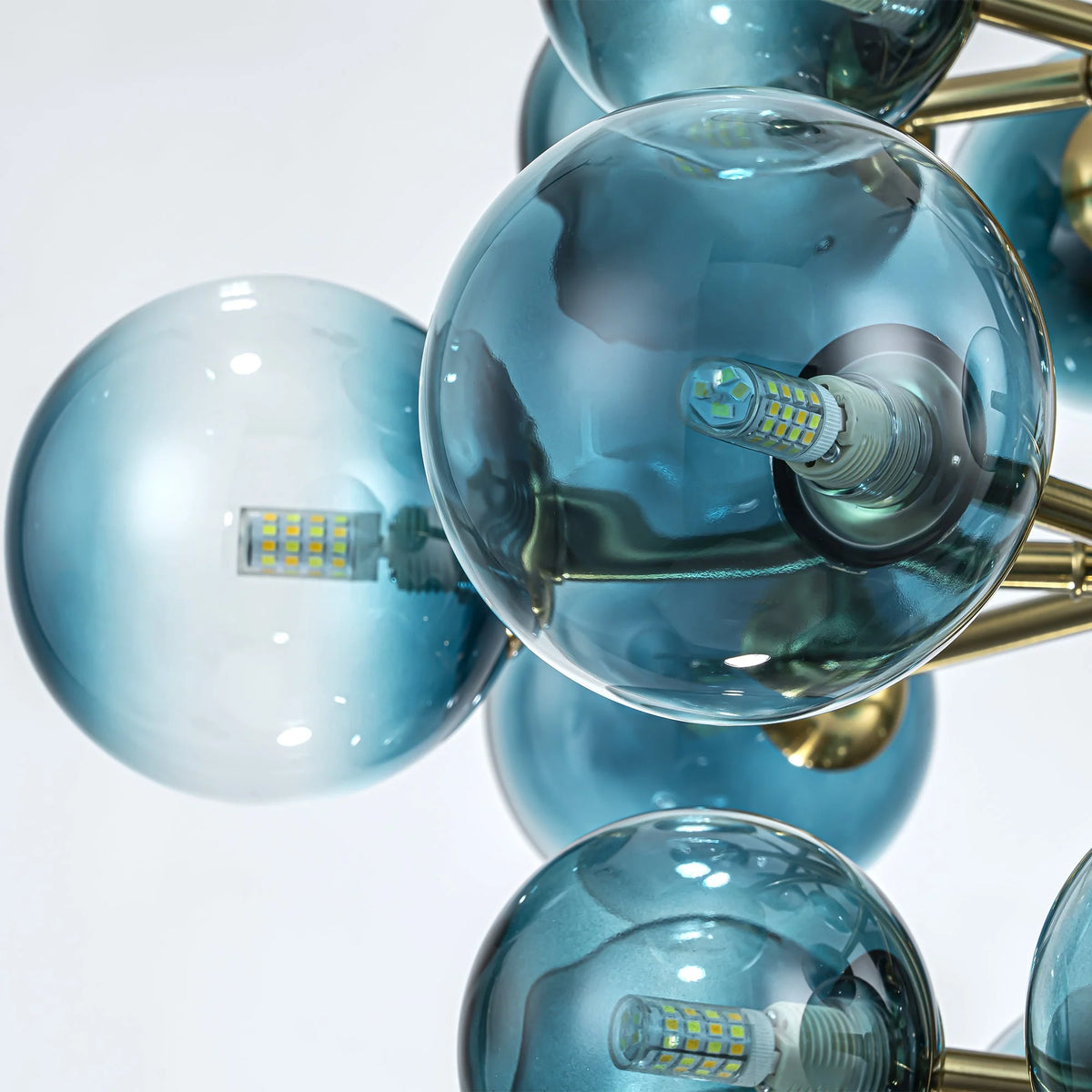 Dimmable Tiered Glass Globes Chandelier V69119