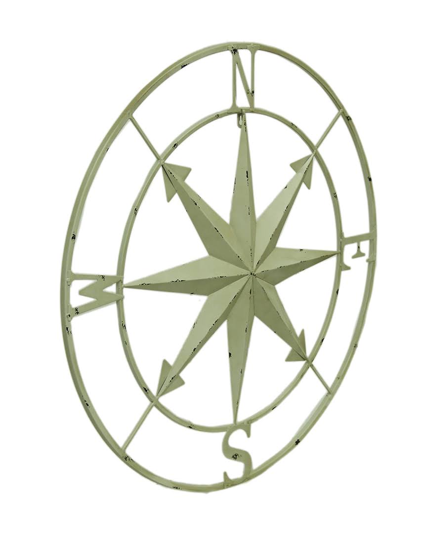 Metal Compass Rose Wall Hanging 28 inch N235743