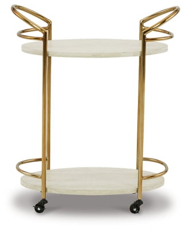 Cream/Gold Bar Cart J980968