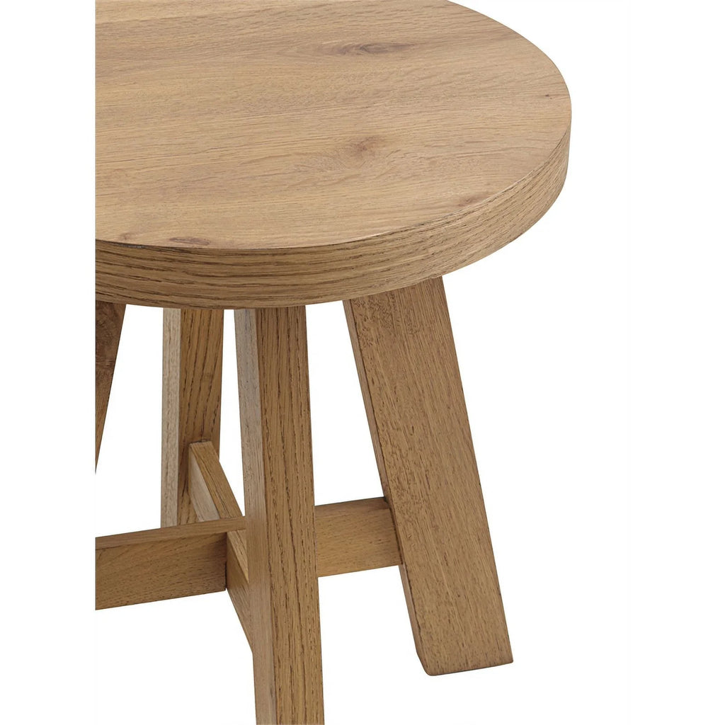 Round Wood End Side Table A2528