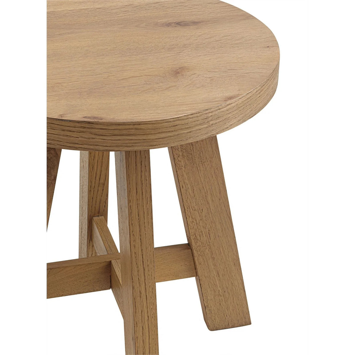 Round Wood End Side Table A2528