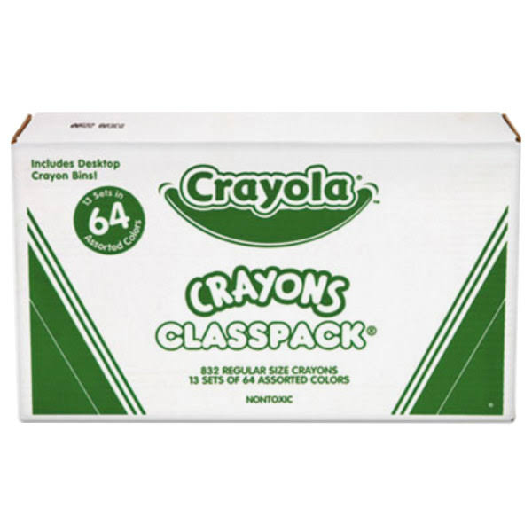 13 Caddies of 64 Regular Crayons P98777