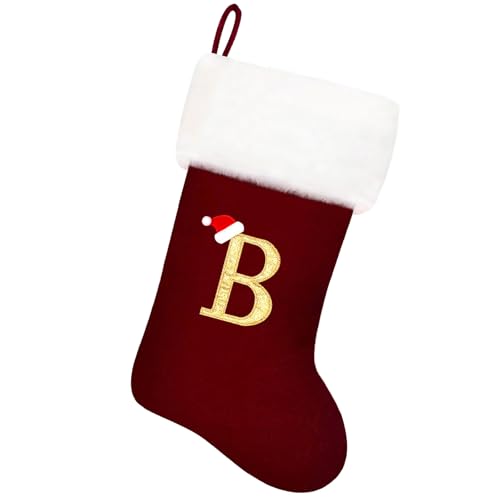 20 Inches Red Velvet Christmas Stockings I982