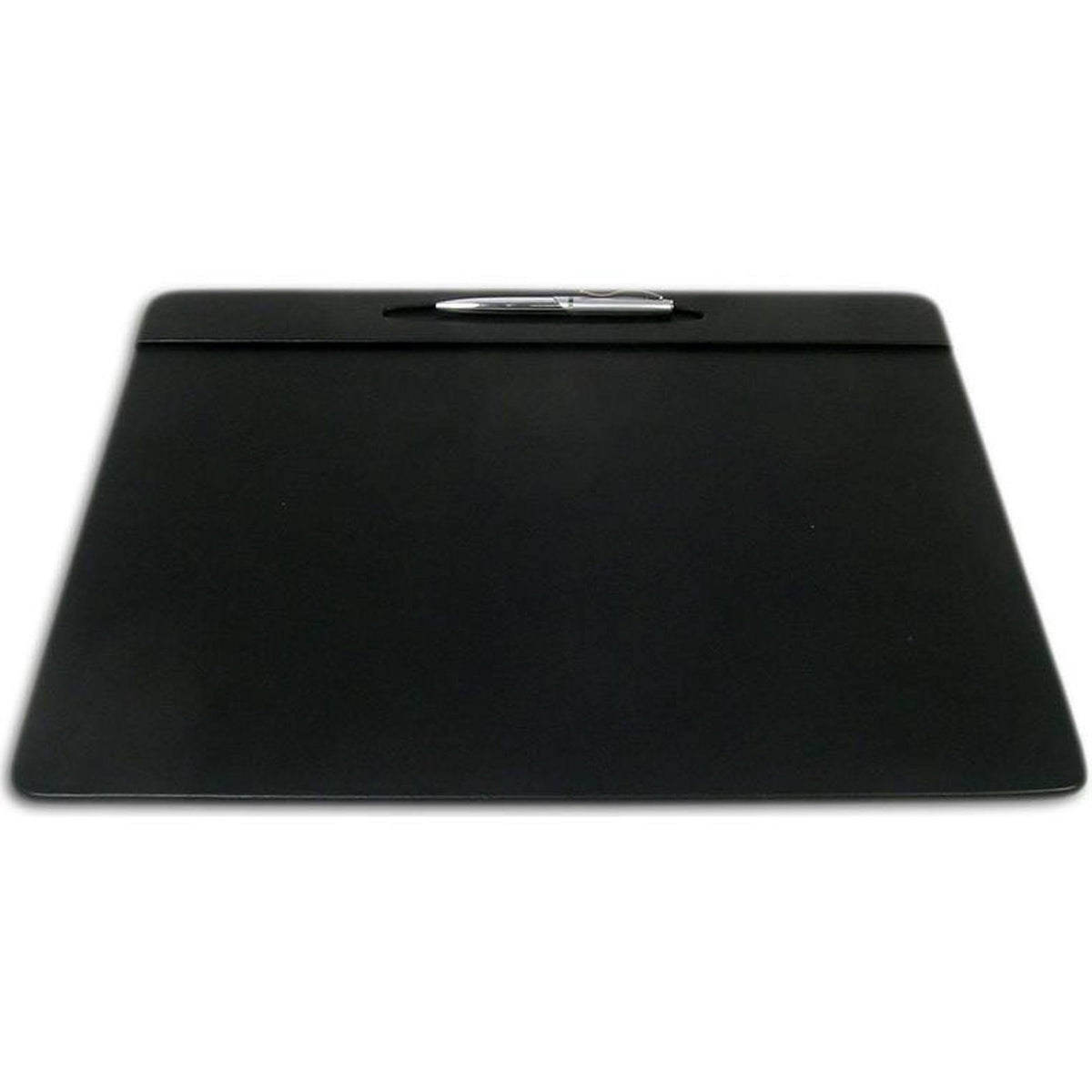 Black Leather Conference Table Pad with Pen Well X4672