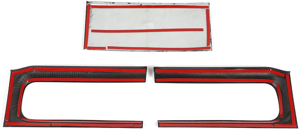 Carbon Fiber Taillight Trim Cover Panel Frame Sticker Pack of 2 K47943
