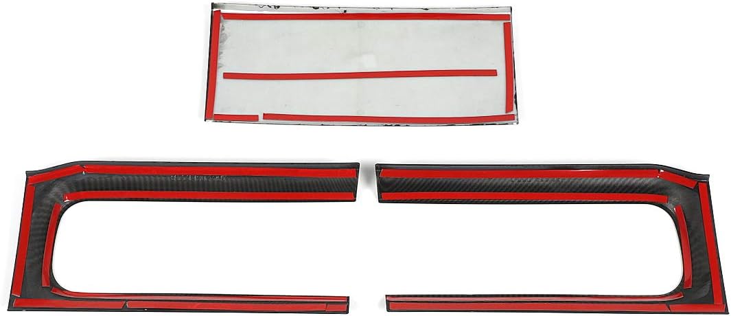 Carbon Fiber Taillight Trim Cover Panel Frame Sticker Pack of 2 K47943