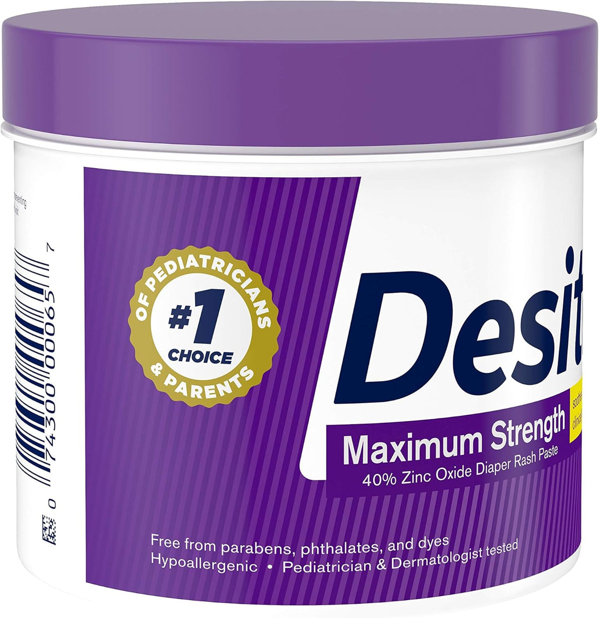 16 oz Maximum Strength Baby Diaper Rash Cream with 40% Zinc Oxide M578042
