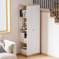 White Wardrobe Closet with Hanging Rail, 16" D x 24" W x 71" H Y190941