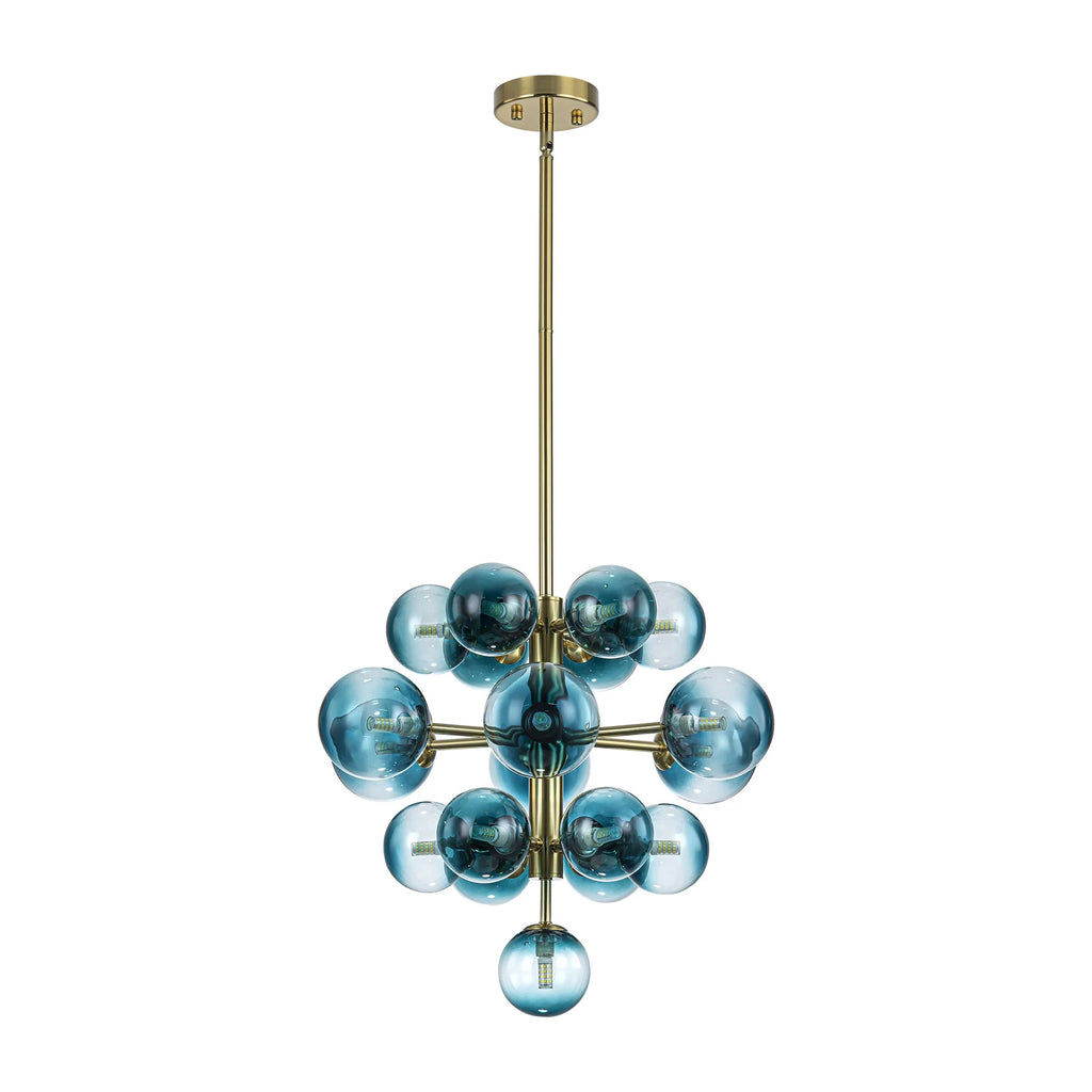 Dimmable Tiered Glass Globes Chandelier V69119