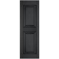 2-Pack 12-in W x 72-in H Black Raised Panel Wood Western Red Cedar Exterior Shutters M561462