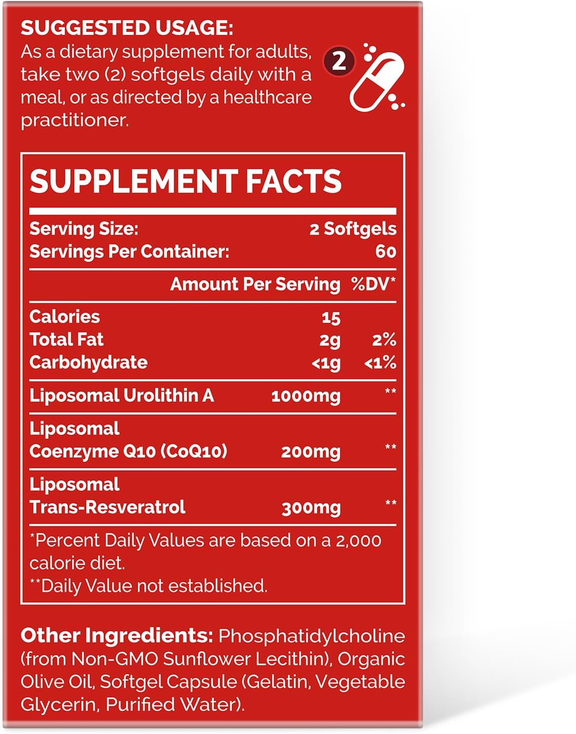 Urolithin A 1500mg 120 Softgels J1203