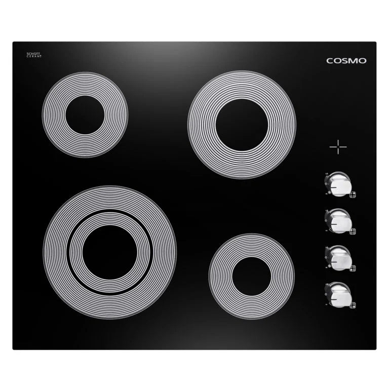 24 Electric Ceramic Glass Cooktop with 4 Elements R2035
