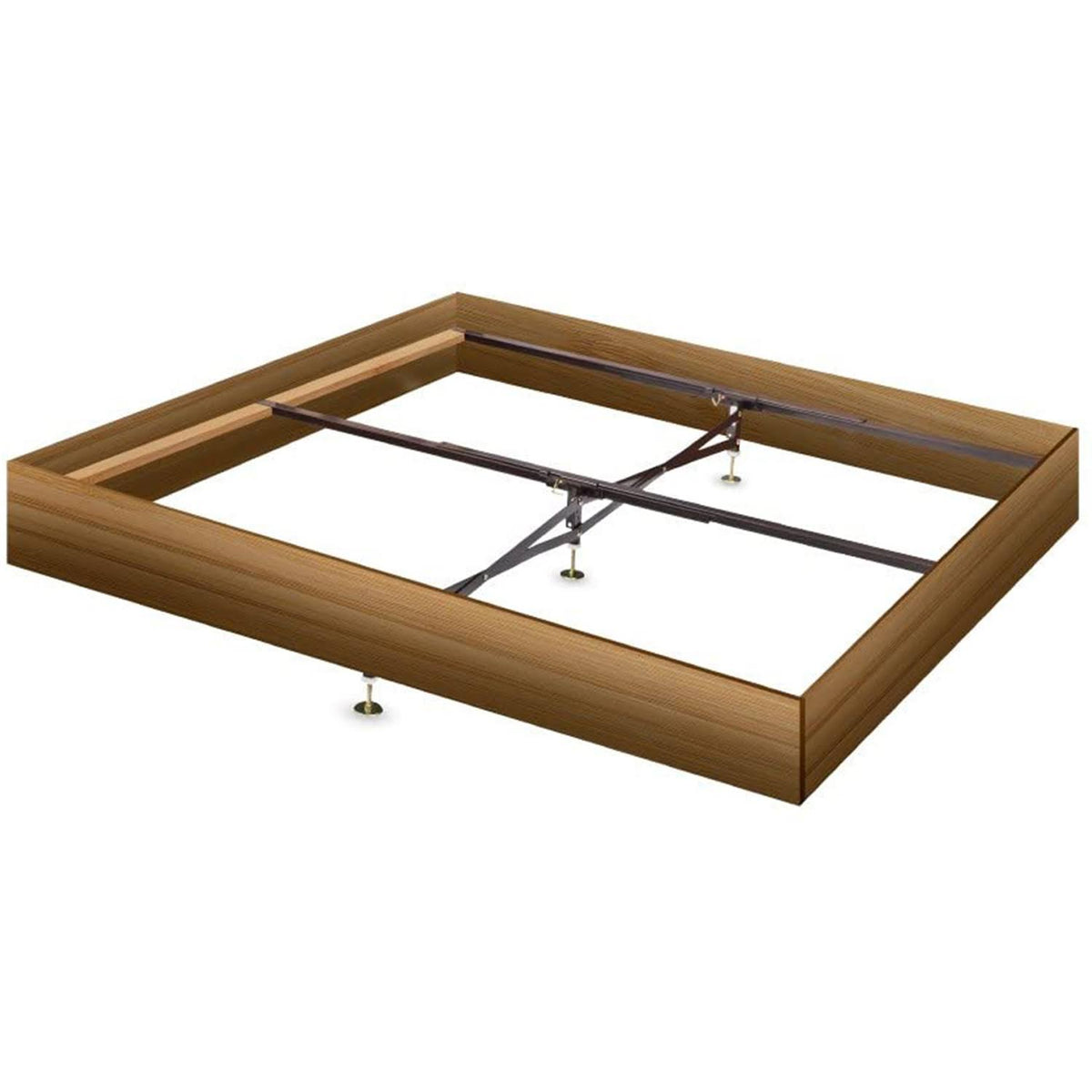 Black California King Steel Slat Bed Frame N378091