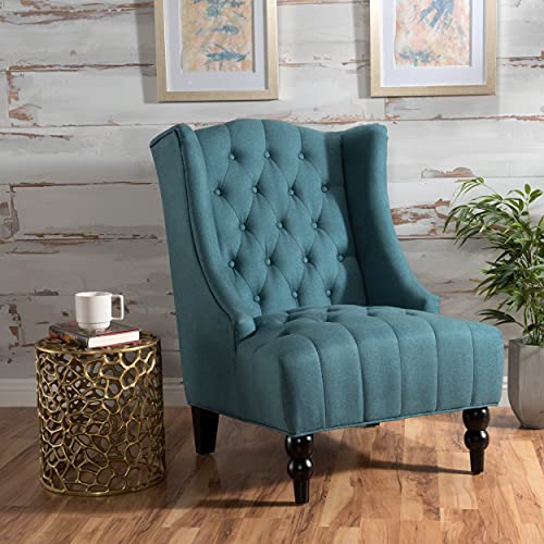 Dark Blue Fabric Club Chair B99752